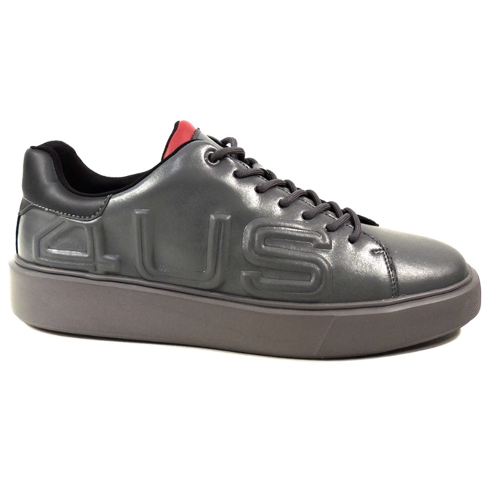 CESARE PACIOTTI 🇮🇹 MENS GREY SOFT LEATHER COMFORT SNEAKERS